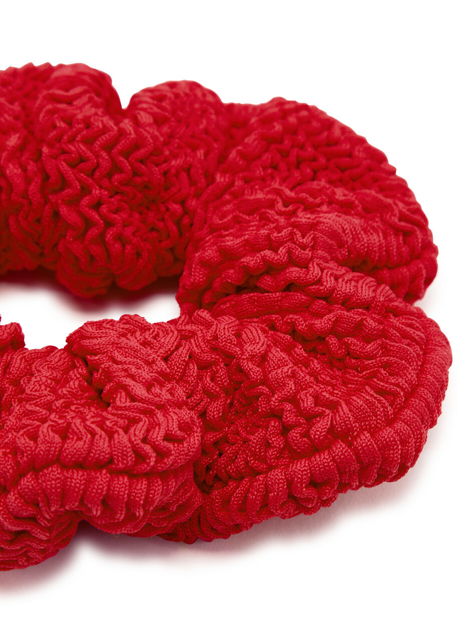 Hunza G Seersucker Scrunchie - Red - One Size