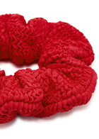 Hunza G Seersucker Scrunchie - Red - One Size