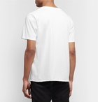 SAINT LAURENT - Printed Cotton-Jersey T-Shirt - White