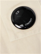 C.P. Company - Logo-Appliquéd Cotton and Linen-Blend Overshirt - Neutrals