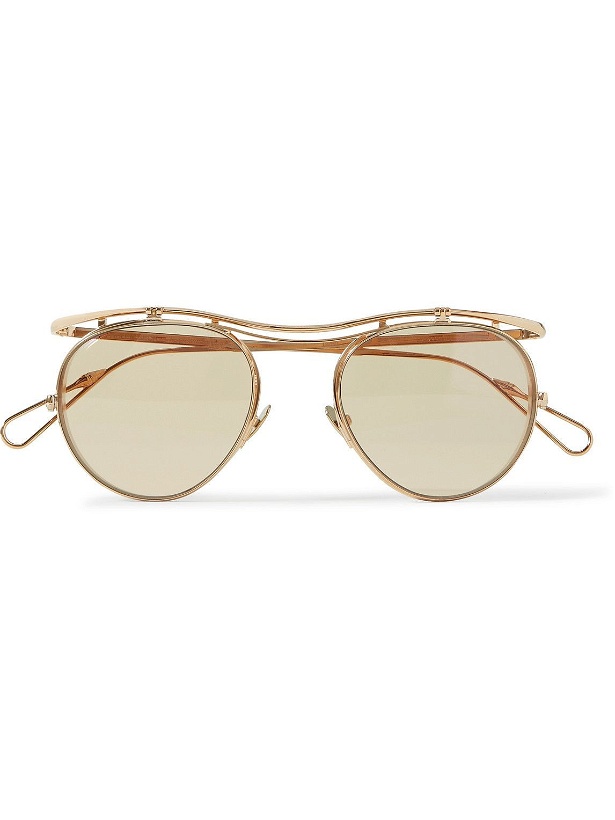 Photo: AHLEM - Beck Aviator-Style Gold-Tone Sunglasses