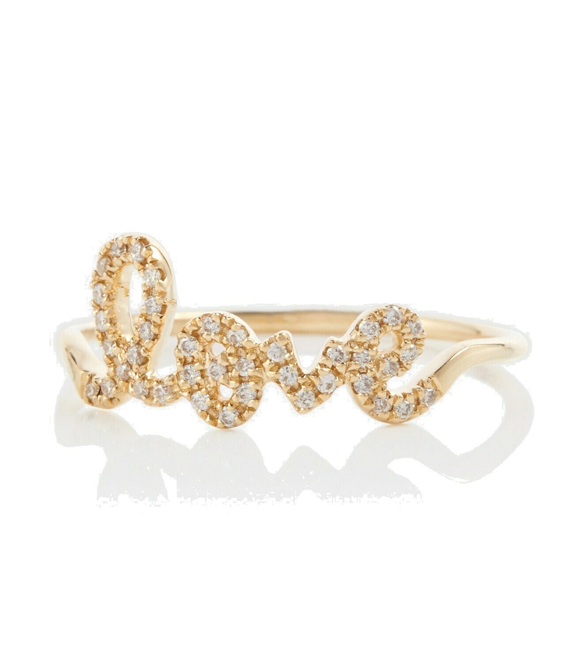 Photo: Sydney Evan Love 14kt gold ring with diamonds
