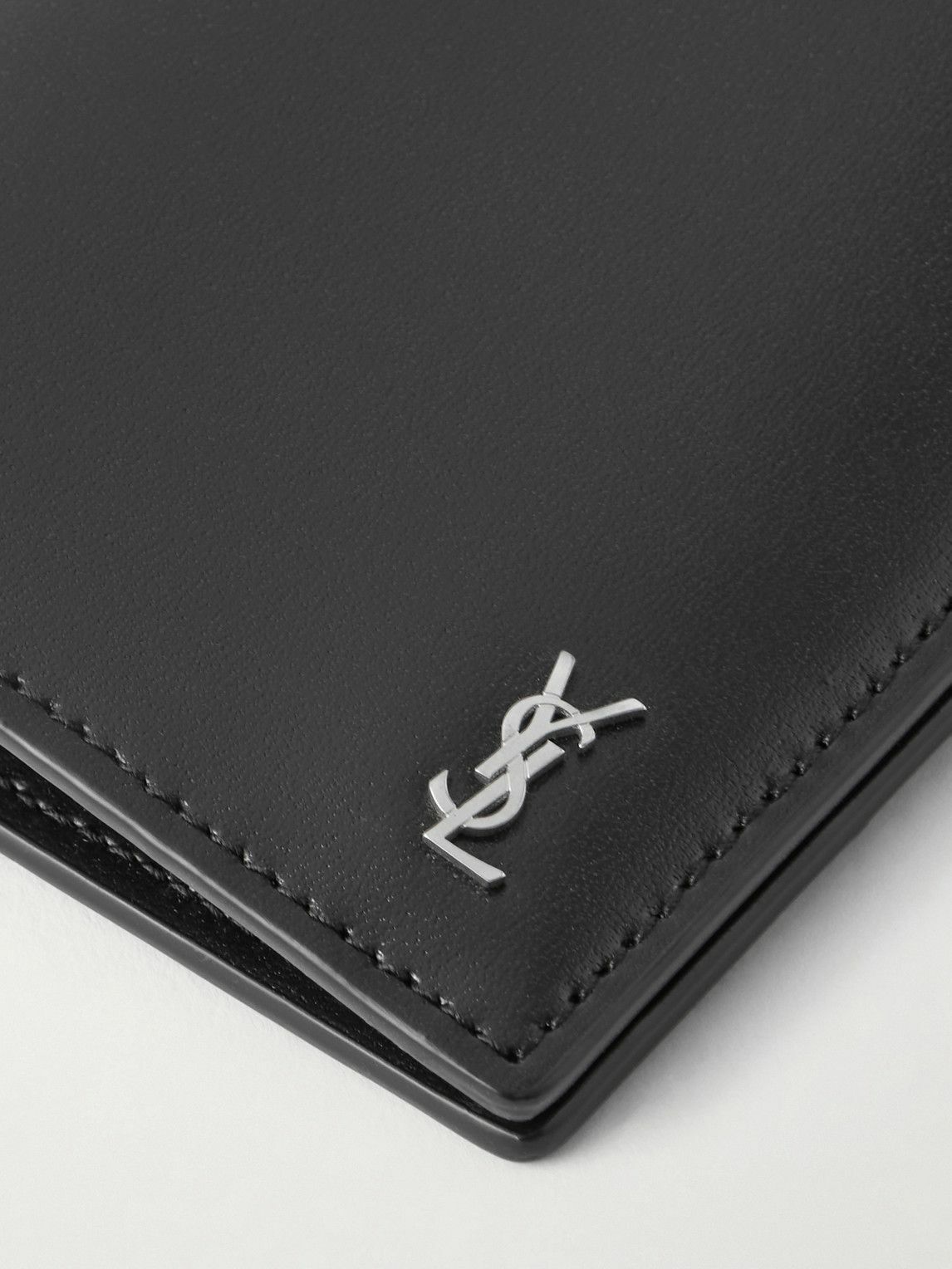 SAINT LAURENT - Leather Trifold Wallet