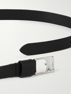 SAINT LAURENT - 2cm Leather Belt - Black