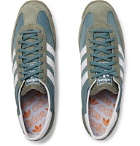 adidas Originals - SL 72 Faux Leather, Faux Suede and Shell Sneakers - Green