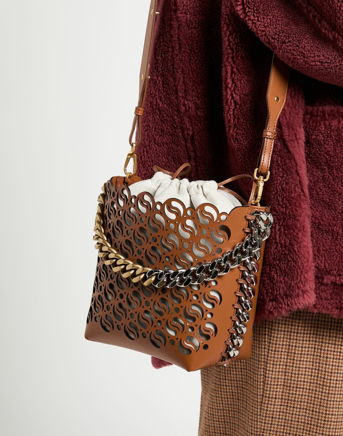 Stella Mccartney Womens Cross-body bag Tan