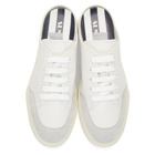 Sunnei White and Grey Sabot Sneakers