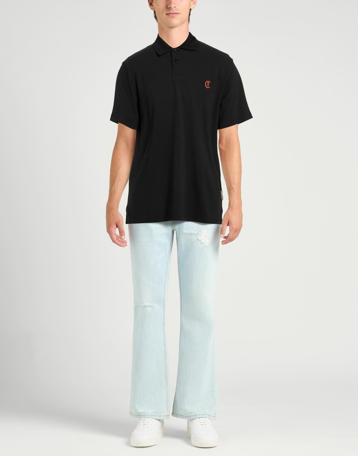 Just Cavalli Mens Polo shirt in Black