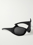 Balenciaga - Gotham Oval-Frame Acetate Sunglasses