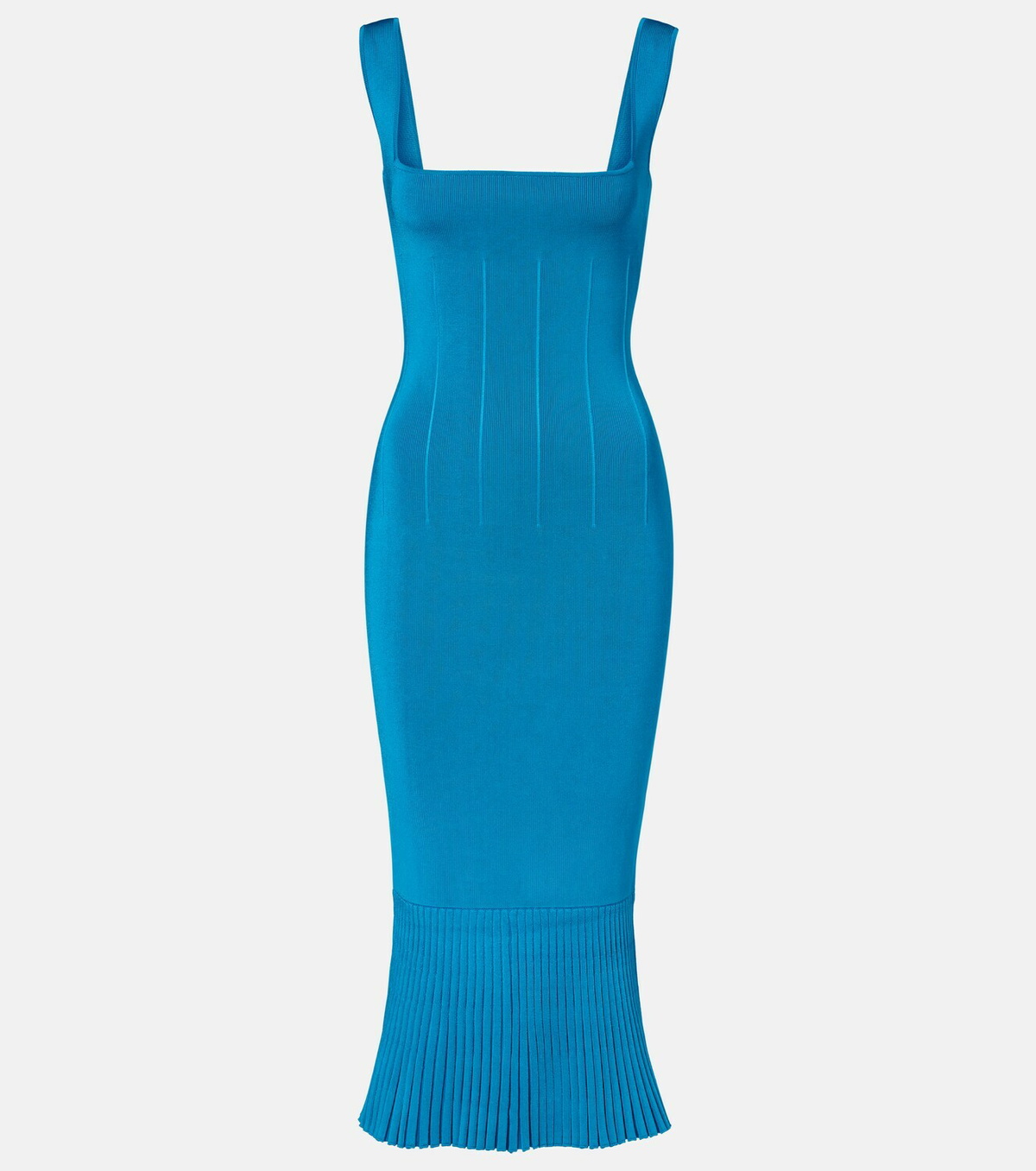 Galvan Atalanta ribbed-knit cocktail dress