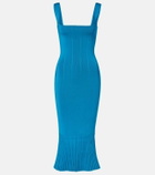 Galvan Atalanta ribbed-knit cocktail dress