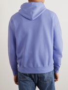 Polo Ralph Lauren - Logo-Embroidered Cotton-Blend Jersey Hoodie - Blue