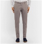 Boglioli - Stone Stretch-Cotton Twill Suit Trousers - Men - Taupe