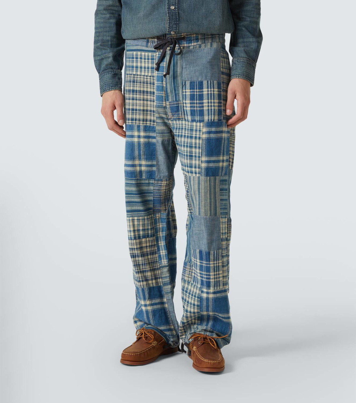 Patchwork Rrl RRL Patchwork cotton and linen pants RRL