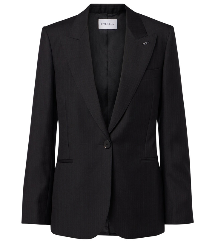 Photo: Givenchy Chalk stripe wool blazer