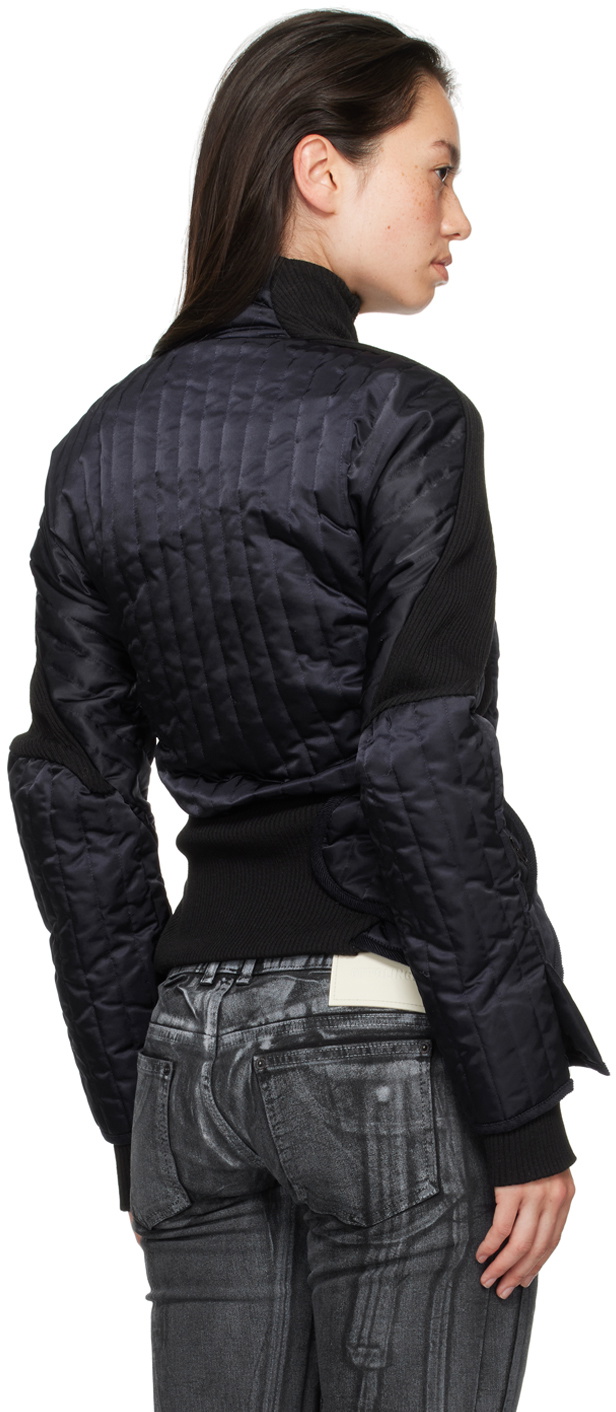 Ottolinger Navy & Black Quilted Silhouette Jacket Ottolinger