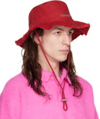 Jacquemus Red 'Le Bob Artichaut' Bucket Hat