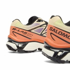Salomon Women's XT-6 Sneaker in Black/Almond Cream/Dragon Fire