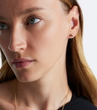 David Yurman Pavé 18kt gold earrings with tourmalines