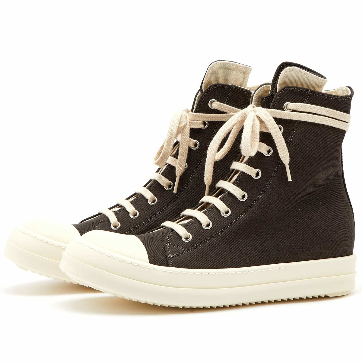 Rick Owens DRKSHDW Women's Hi-Top Top Sneakers in Dark Dust