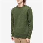 Country Of Origin Men's Supersoft Seamless Crew Knit in Tundra Dark Green