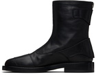 Ann Demeulemeester Black Eero Ankle Biker Boots