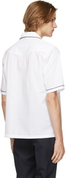 Officine Générale White Eren Piping Short Sleeve Shirt