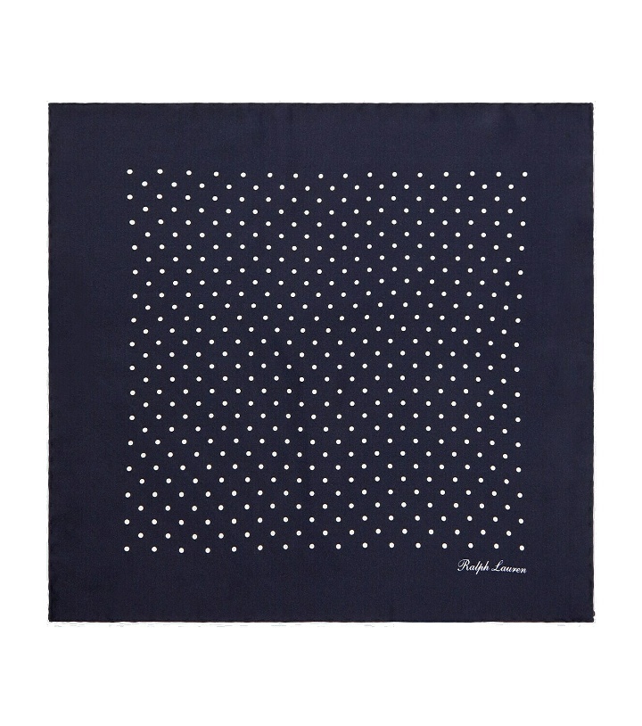 Photo: Ralph Lauren Purple Label Silk polka-dot pocket square