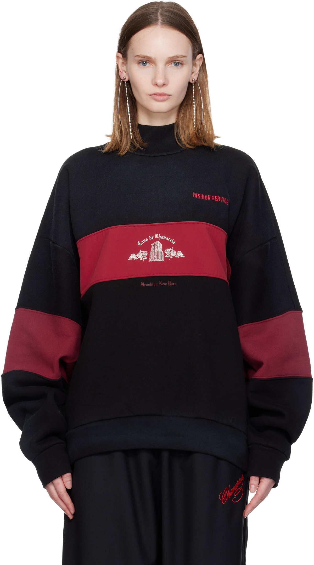 WILLY CHAVARRIA Black 'Casa de Chavarria' Sweatshirt
