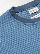 Nicholas Daley - Waffle-Knit Cotton-Jersey Sweatshirt - Blue