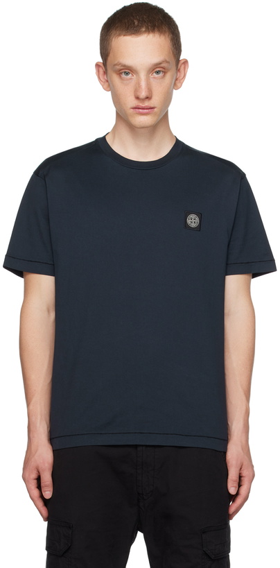 Photo: Stone Island Navy Patch T-Shirt