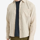 Café Mountain Men's Dotted Stripe Heritage Shirt in Chalk