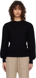 TOTEME Black Classic Cashmere Crew Knit Sweater