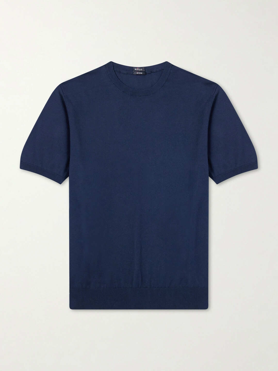 Kiton - Knitted Cotton T-Shirt - Blue