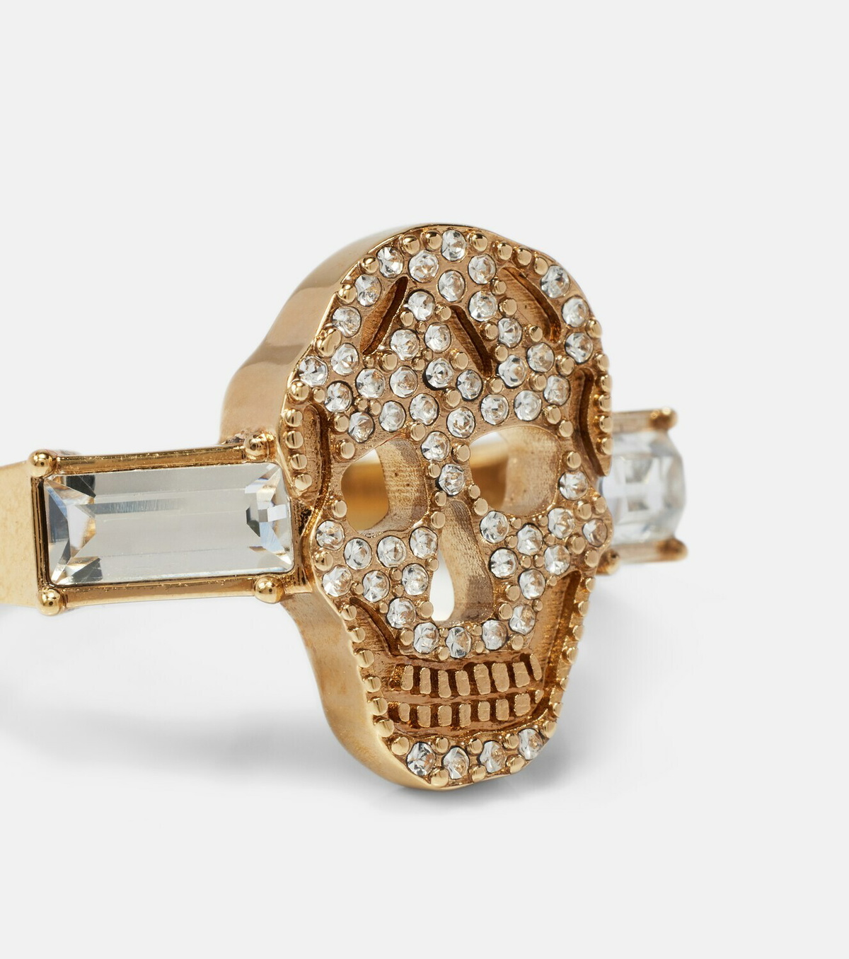 McQueen Crystal-embellished ring