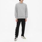 Golden Goose Men's Star Archibald Crew Sweat in Medium Grey Melange/Gold