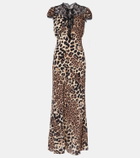 Rodarte Leopard-print silk midi dress