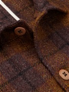 MAN 1924 - Checked Virgin Wool-Tweed Shirt Jacket - Brown