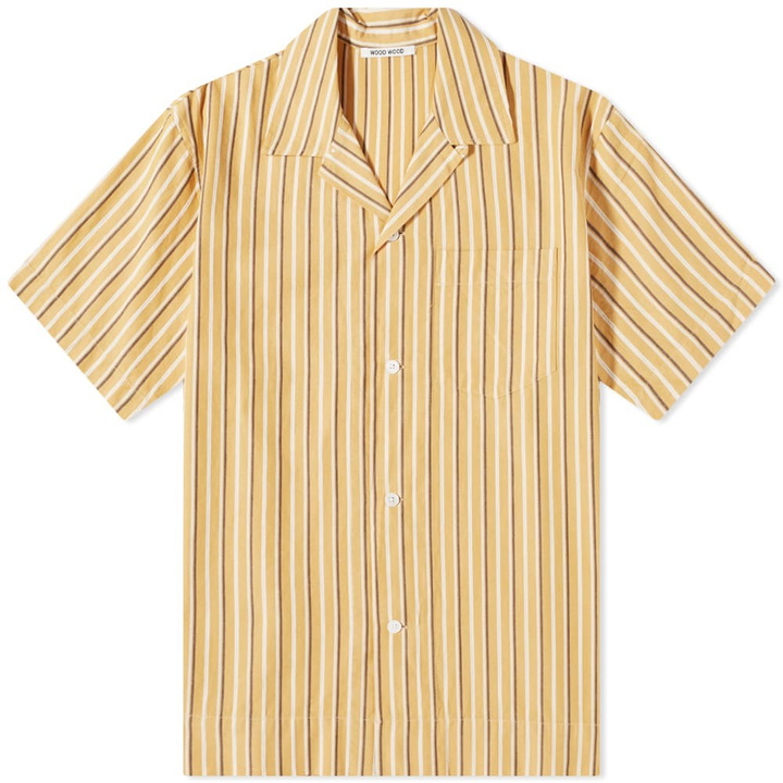 Photo: Wood Wood Jason Dobby Striped Vacation Shirt