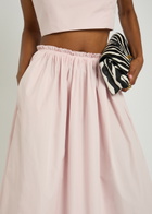 Gabriela Hearst Shiva Cotton-poplin Midi Skirt Light Pink