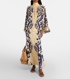 Johanna Ortiz Paisley silk maxi skirt