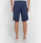 Brunello Cucinelli - Linen and Cotton-Blend Canvas Drawstring Shorts - Navy