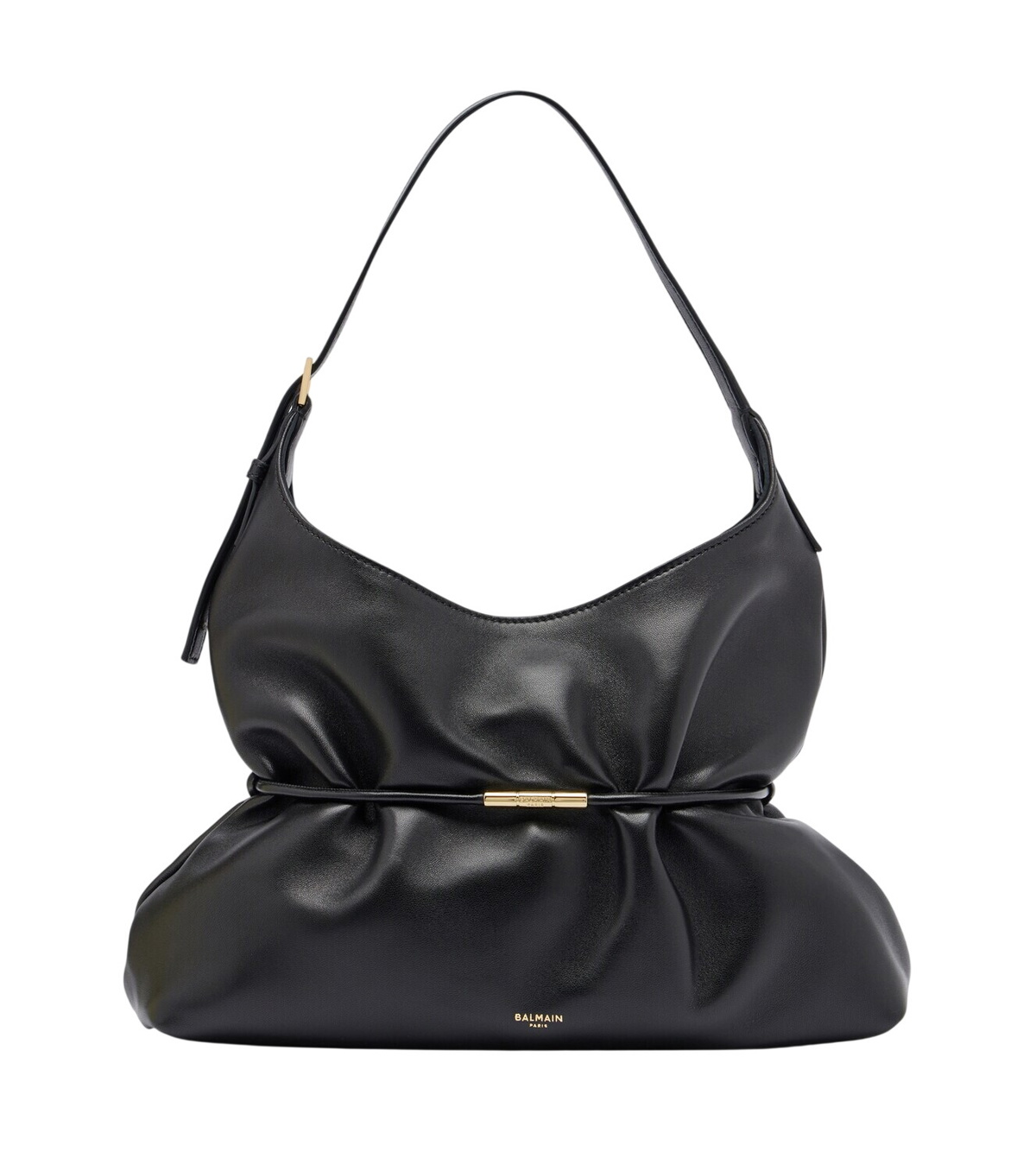 BALMAIN - B-buzz 22 Leather Top-handle Bag Balmain
