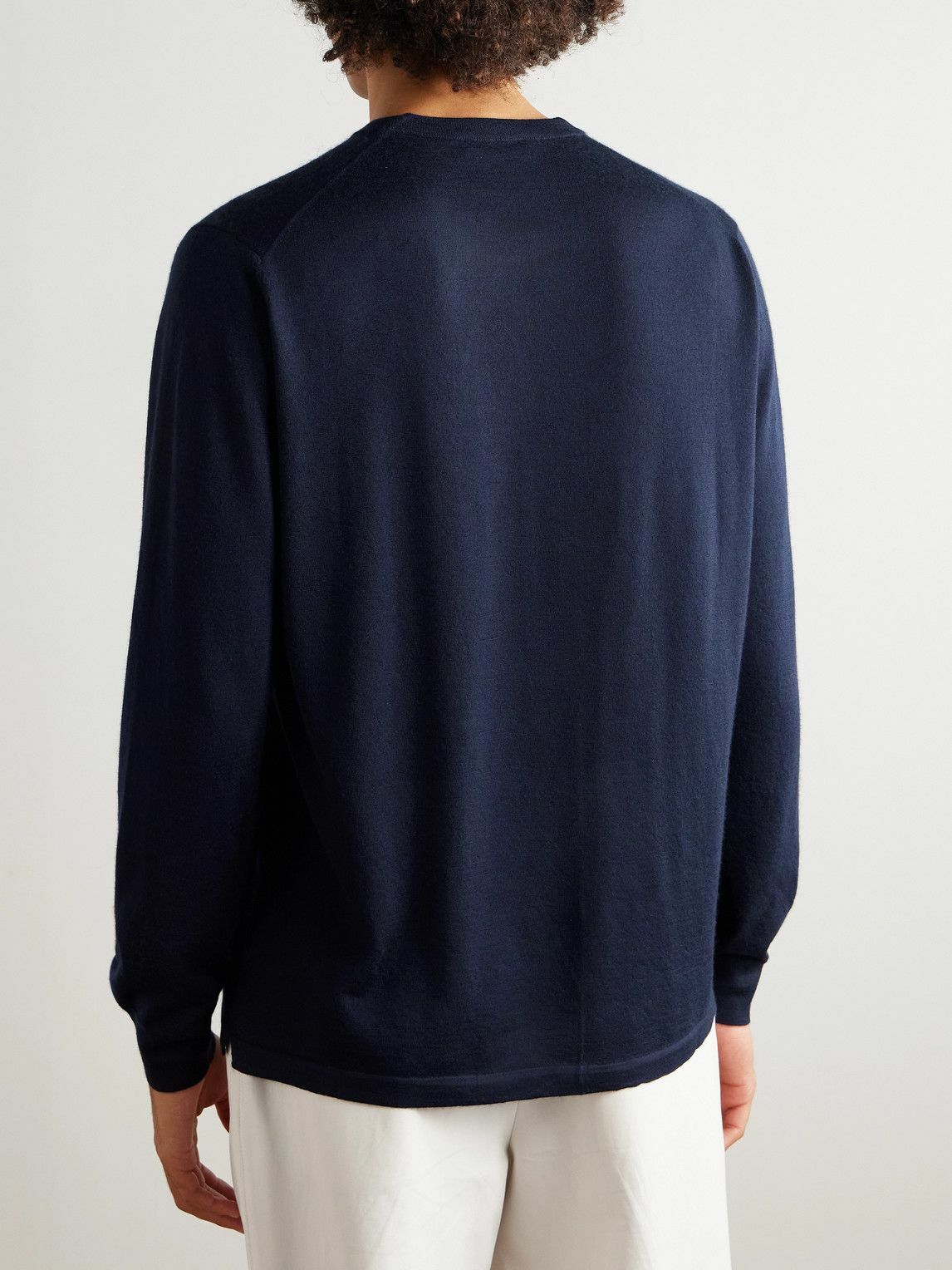 Thom Sweeney - Cashmere and Silk-Blend Sweater - Blue