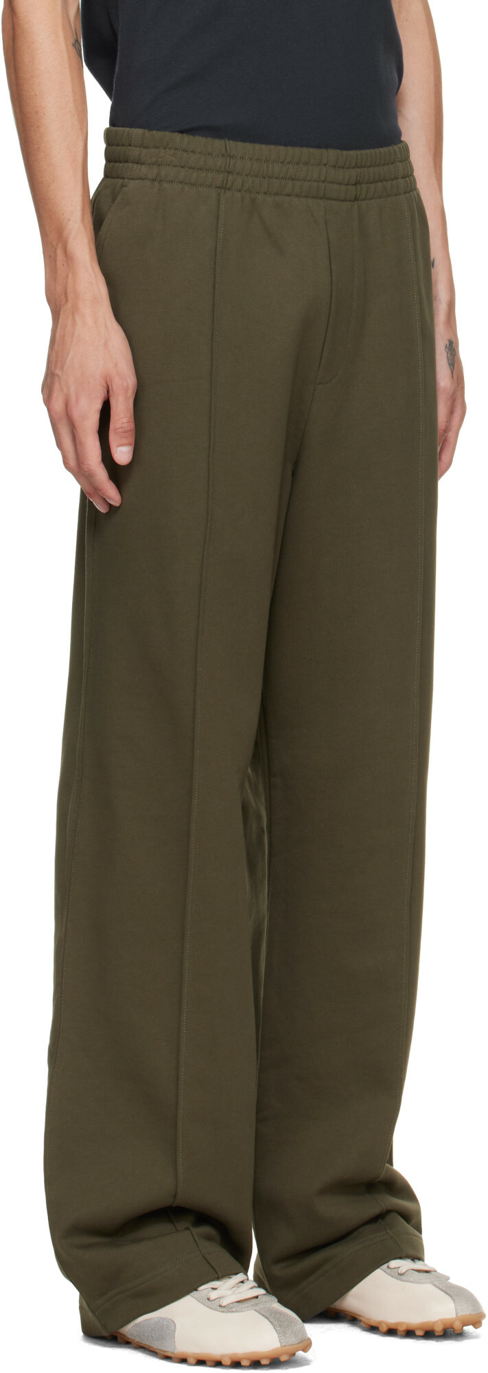 Helmut Lang Green Logo Sweatpants