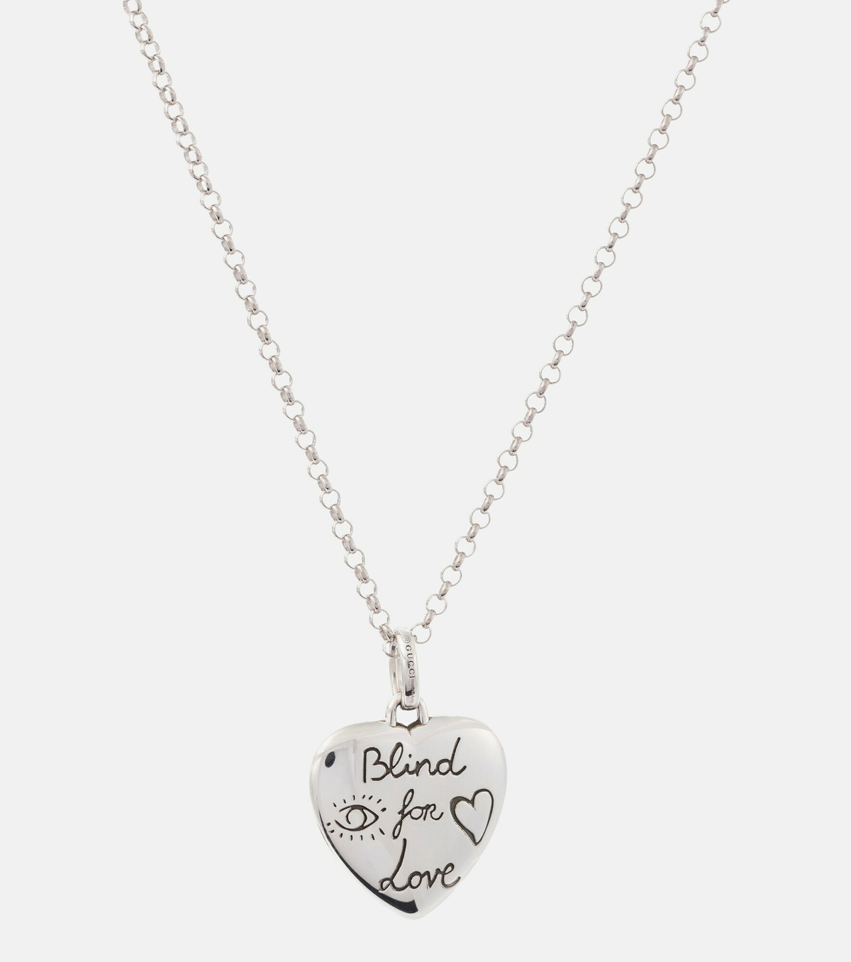 Gucci - Blind for Love sterling silver necklace Gucci