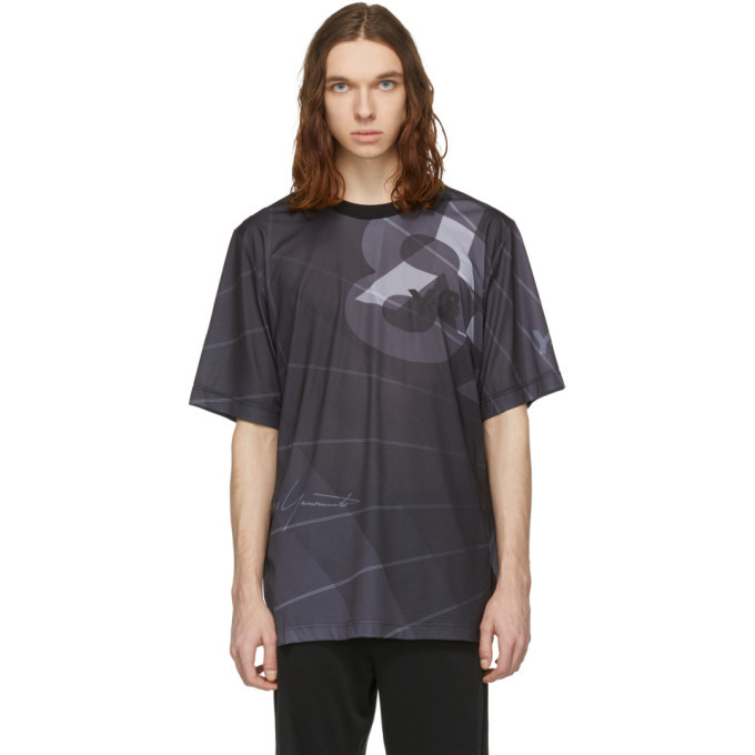 Photo: Y-3 Black AOP Football T-Shirt