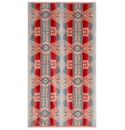 Pendleton - Cotton-Terry Jacquard Towel - Red