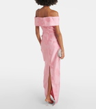 Rebecca Vallance Off-shoulder gown