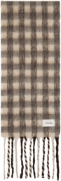 Holzweiler Brown & Beige Aster Check Scarf